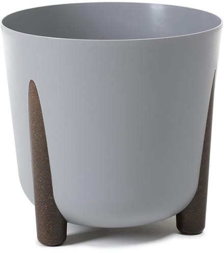 HowHomely Moss Serie - Bloempot - Grijs - 30x28 cm - Inclusief Voering