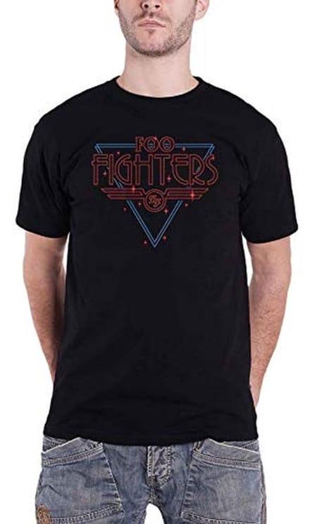 Zwart T-shirt met Disco Outline Design voor Mannen