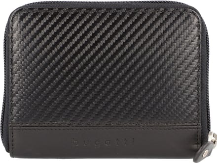 bugatti Portemonnee Comet Wallet With Zip Black Zwart