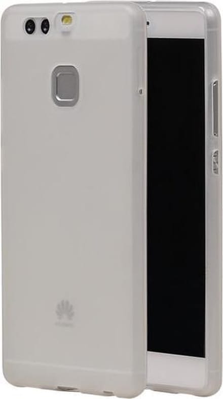 Huawei P9 / Eva-L09 TPU Achterkant Hoesje Transparant Wit