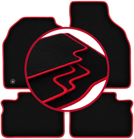 CARLUX-RED automatten voor: Opel Agila A hatchback (2000-2007)
