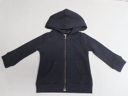 Gilet - Meisje - Marine - Met rits en kap - 2 jaar 92