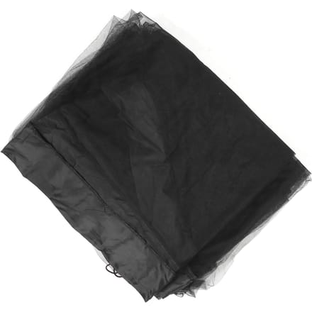 Housse de protection pour parasol de terrasse avec moustiquaire et ouverture à glissière black