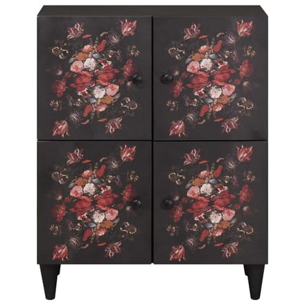 vidaXL - Opbergkasten - Multikleur - 60 - x - 33,5 - x - 75 - cm - Massief - Mango - Hout