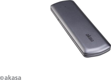 Akasa Portable M.2 SATA/NVMe SSD to USB 3.2 Gen 2 (10 Gb/s) Aluminium Enclosure