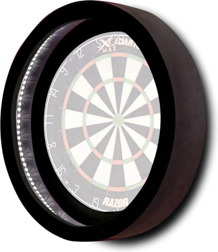 XQMax Dartbordring Met Led-verlichting 60 Cm Zwart - Cadeau