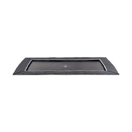 EXIT Dynamic Sporttrampoline 305x519cm - Groundlevel - groundlevel Trampoline - Rechthoekig - Voor Kinderen - Zwart