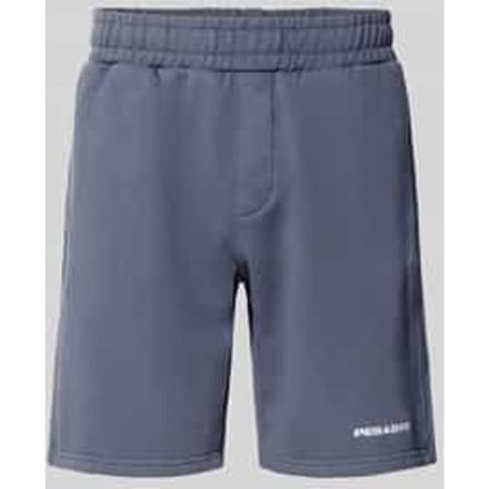 Sweatshorts met elastische band en gestikt logo