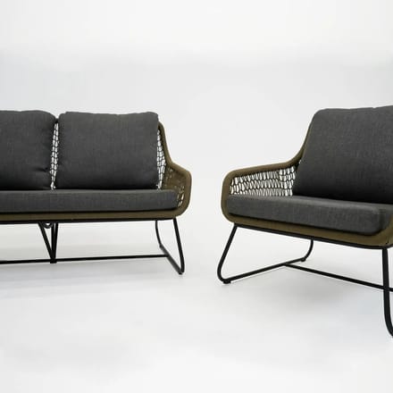 Loungeset Portofino 4dlg olijf groen