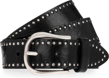 b.belt Studded belt Leder - Dames - 75 cm - schwarz
