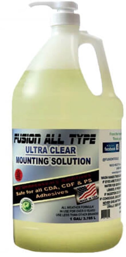FUSION ALL TYPE FILM VINYL APPLICATION FLUID SLIP SOLUTION 3.78L