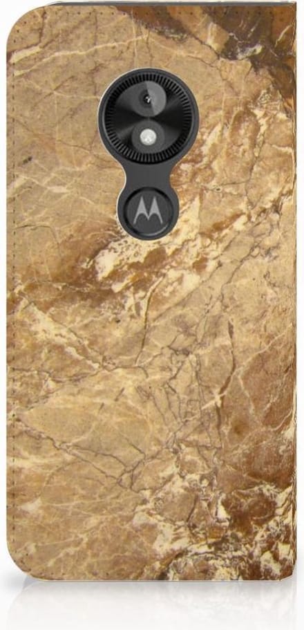 Motorola Moto E5 Play Standcase Marmer Creme