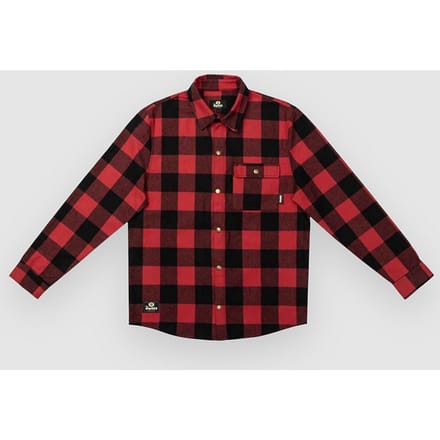 The Dudes Los Dudes Chuck Flannel Over Shirt rood