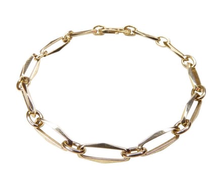 Gouden closed forever schakelarmband