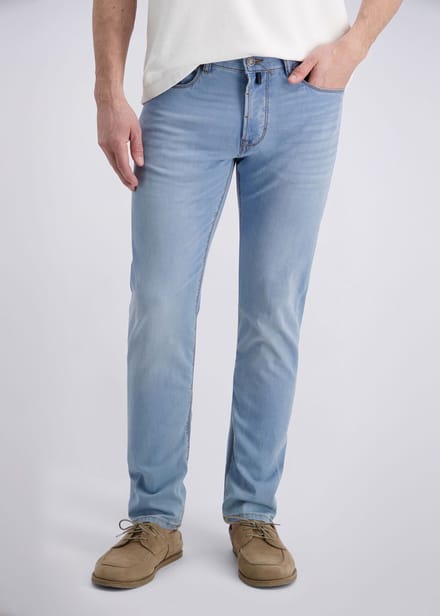 pierre cardin Broek met taps toelopende pasvorm