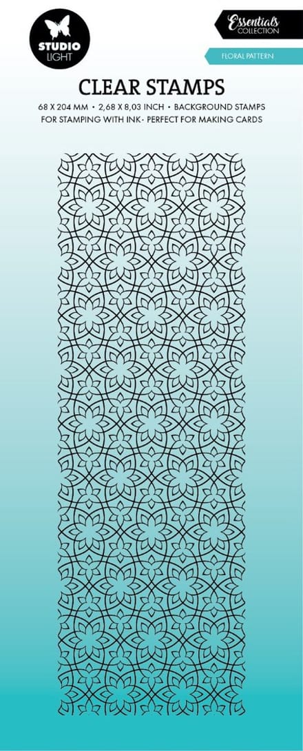 Clear stamp Floral pattern - Essentials nr. 729