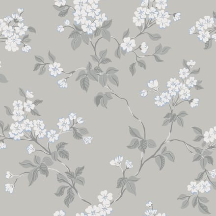 Duro Vliesbehang 679-01 - Blommor & Blad - Botanisch Grijs - 53cm x 10.05m