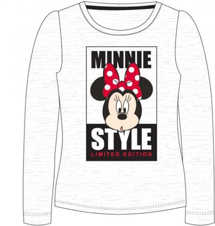 Disney Minnie Style grijs kindershirt voor lang, top 5 jaar / 110 cm
