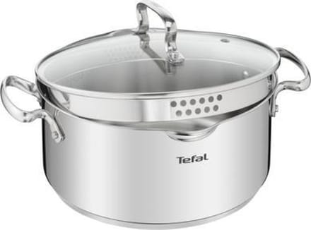Tefal Duetto+ Kookpan - 24 -Rond - Roestvrijstaal