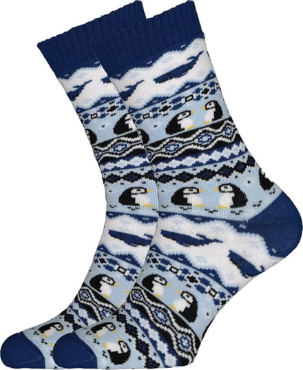 Many Mornings unisex huissokken Ice Pinguin - Unisex - Maat: 35 - 38