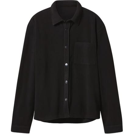 esmara Men Fleece heren overhemd (Zwart, M)