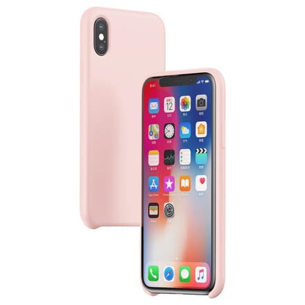 Baseus Original LSR Series Liquid Silicone Gel Case geschikt voor iPhone XR Hoes - Roze