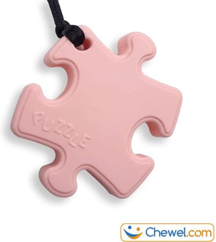 Bijtketting  | Puzzel | Puzzelstuk | Roze | Chewel ®