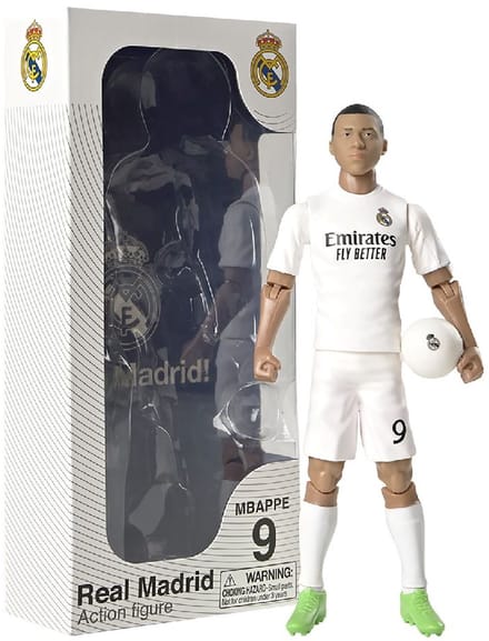 van der Meulen Real Madrid Mbappé speelgoedfiguur 20cm voetbal.
