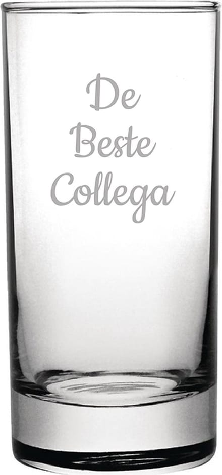Gegraveerde longdrinkglas 28,5cl De Beste Collega