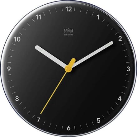 Braun 67684 Wandklok Zendergestuurd 230 mm Zwart