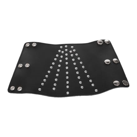 Rimba - Leren armkap met siernieten - zwart