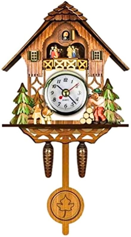 HEZIVO® Koekoeksklok Modern - Vogelhuisje - Wandklok & Kastklok
