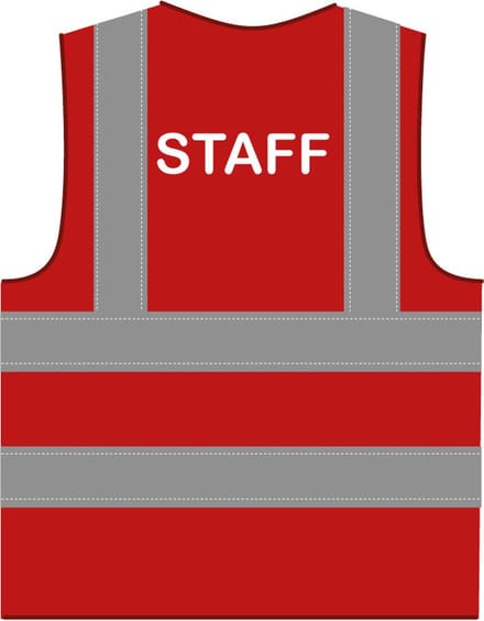 Staff hesje RWS rood