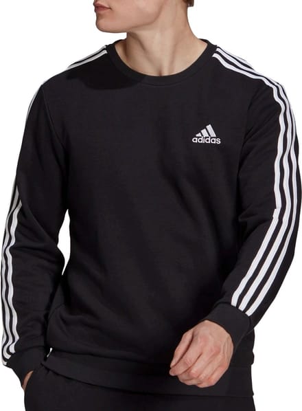 adidas Essentials Sweatshirt Heren - sportshirts - zwart - maat S