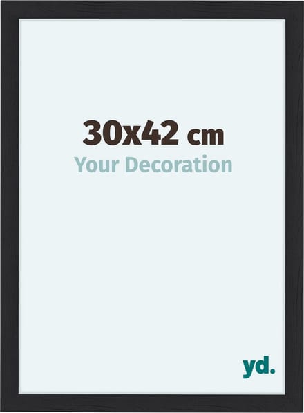 Your Decoration - Fotolijst 30x42 cm - MDF - Zwart Houtnerf - Como