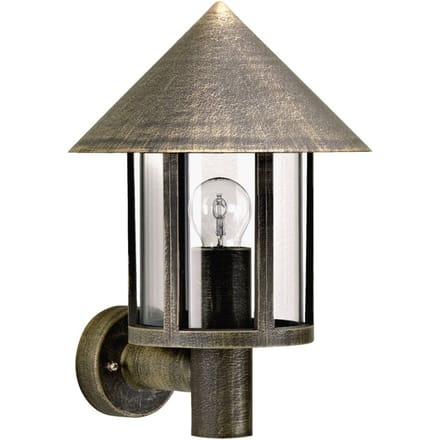 Albert Leuchten Buitenwandlamp Torcia bruin-messing