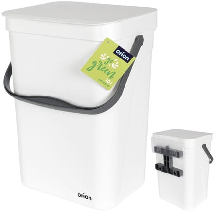 Orion - Prullenbak - 10 l - Wandmontage - Wit