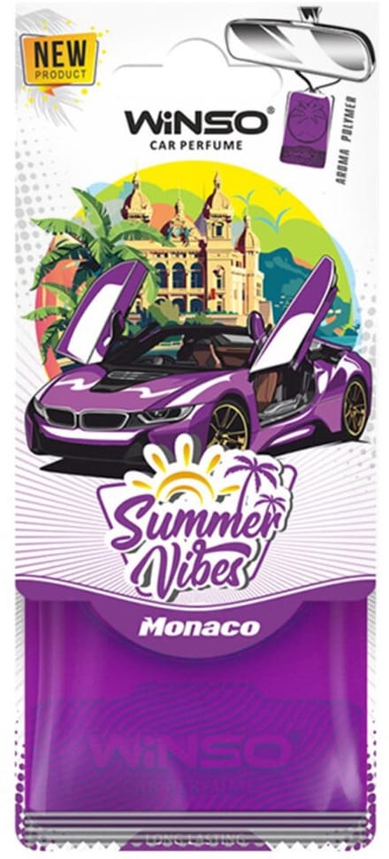 Car Airfreshner Polymeer - Summer Vibes - Monaco
