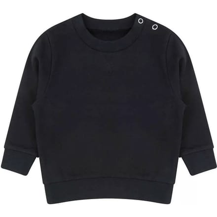 Larkwood Effen Duurzaam Sweatshirt Kinderen/Kinderen (Zwart)