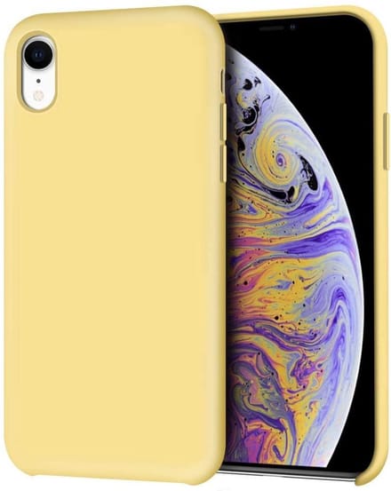 Siliconen Hoesje Backcover Geschikt voor iPhone XR - Geel