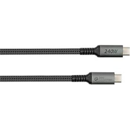 USB 2.0 oplaad-/datakabel Good Connections, USB-C naar USB-C, vermogen 240 W, tot 480 Mbit/s, lengte 0,5 m, zwart