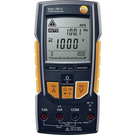 testo 760-3 Multimeter Digitaal CAT III 1000 V, CAT IV 600 V Weergave (counts): 6000