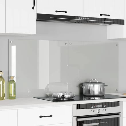 vidaXL - Keukenachterwand - 2 - st - Transparant - 70 - x - 60 - cm - gehard - glas