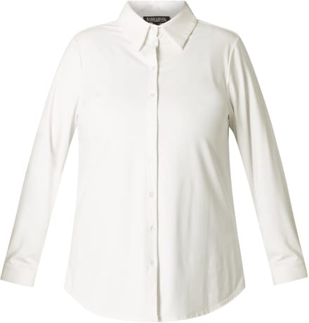 BASE LEVEL CURVY Lara Tops - White - maat 2(50)