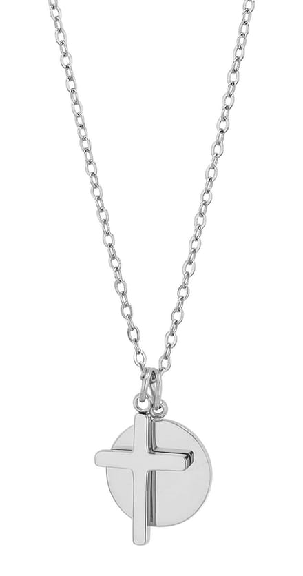AKZENT Akzent damesketting met hanger Caitlin, Edelstahl, personaliseerbaar