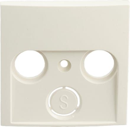 Berker S1 centraalplaat – radio – tv – crème