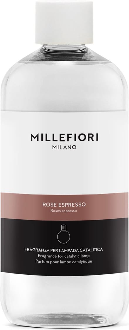 Millefiori Katalytische Geurlamp - Navulling voor Geurbrander 500 ml Rose Espresso