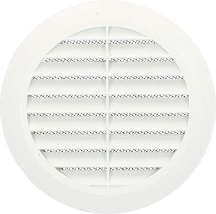 Rond Ventilatierooster 125 mm met Flens en Insectenhor