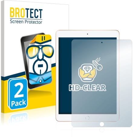 BROTECT - Screenprotector voor Apple iPad WiFi / Cellular 10.2" 2019 - Folie Beschermfolie transparant 2 Stuks