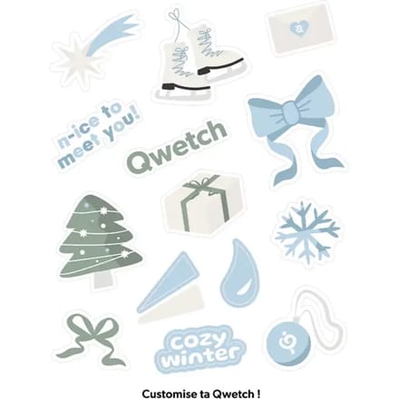 Beperkte editie stickers Qwetch